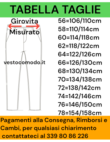 Convertitore taglie pantaloni uomo hotsell