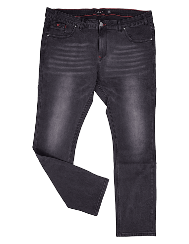 Jeans uomo slavati nero taglie forti Maxfort art. 2303